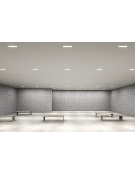 Olympia MINI par ArkosLight installé dans le plafond intérieur dans une zone humide | LeonLeds ArkosLumière