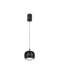 Candeeiro suspenso 1 luz ROLLER 12W 3000K preto