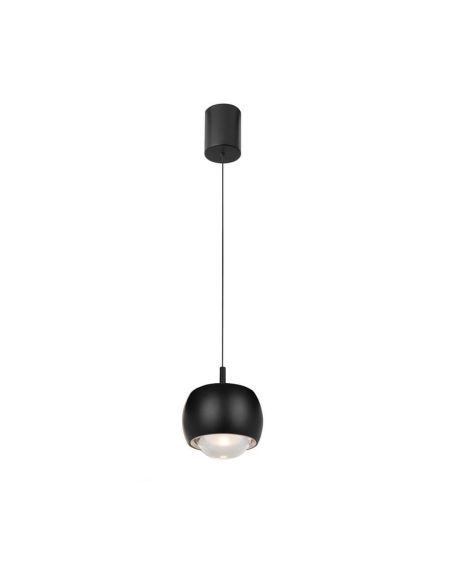Lampe à Suspension 1 Lumière ROLLER 12W 3000K noir