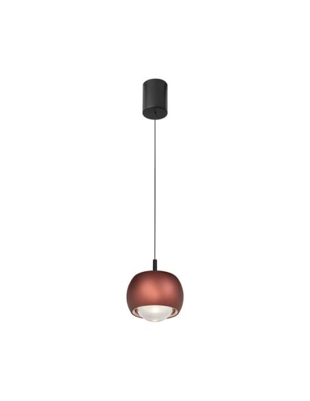 Lámpara Colgante 1 Luz ROLLER 12W 3000K café
