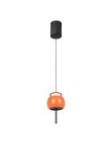 Luminária pendente 1 luz para cima ROLLER 12W 3000K laranja