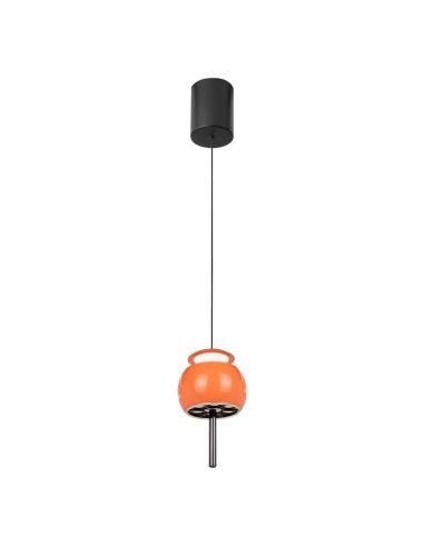 Luminária pendente 1 luz para cima ROLLER 12W 3000K laranja