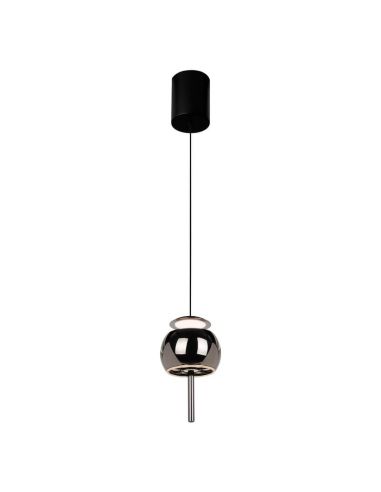 Lampe à Suspension 1 Lumière vers le haut ROLLER 12W 3000K chrome