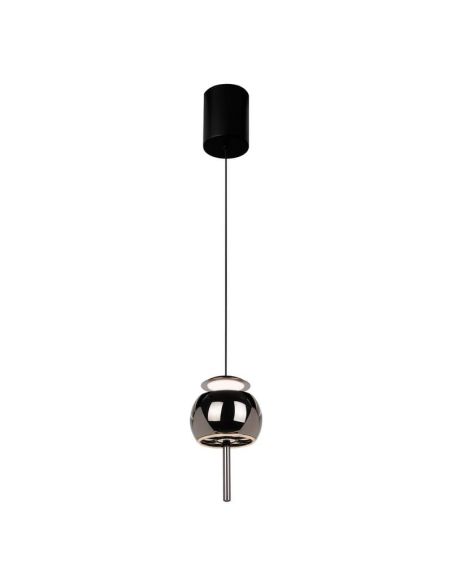 Lámpara Colgante 1 Luz hacia arriba ROLLER 12W 3000K cromo