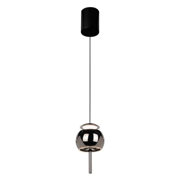 Lámpara Colgante 1 Luz hacia arriba ROLLER 12W 3000K cromo