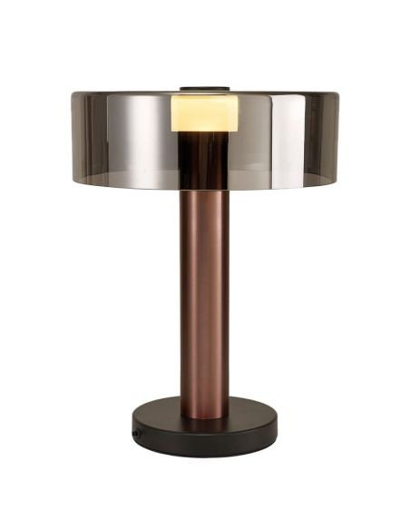 Lampe de table GIN 45cm de haut GU10 or rose-noir