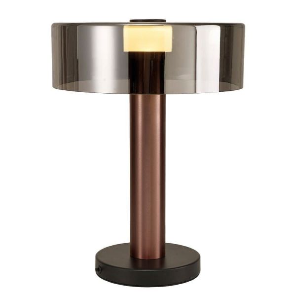 Lampe de table GIN 45cm de haut GU10 or rose-noir