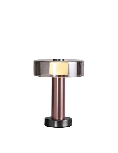 Candeeiro de mesa GIN 27,7cm de altura GU10 ouro rosa-preto