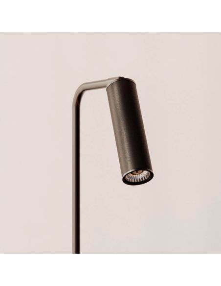 Lampe de table LED TURA à intensité variable, finition noire