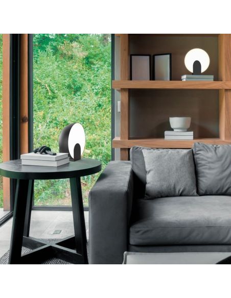 Lámparas de Sobremesa OCULO Negro 12W 3000K 2080Lm negro ambiente