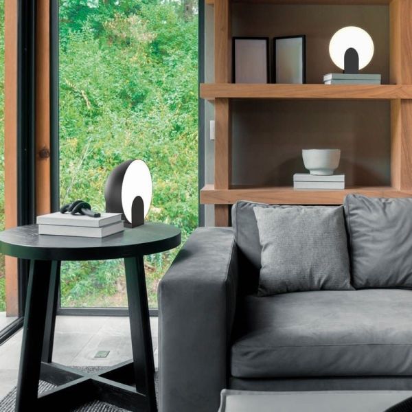 OCULO Lampes de table noires 12W 3000K 2080Lm noir/or ambiant