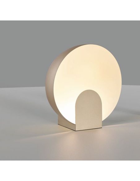 Candeeiros de mesa OCULO pretos 12W 3000K 2080Lm ouro ambiente