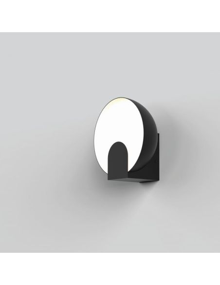 OCULO Aplique LED preto 5W 3000K preto ambiente