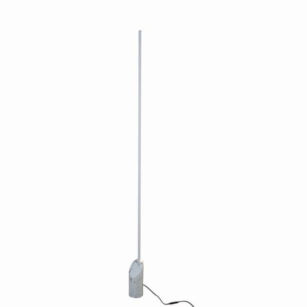 Lámpara de Pie Salón MARMOL 28W 3000K 180cm de alto blanco