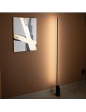 Candeeiro de pé MARMOL para sala de estar 28W 3000K 180cm de altura branco/preto