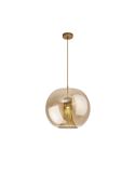 Candeeiro suspenso KRISS Sphere GU10 ouro-bronze