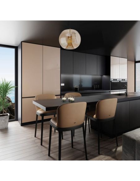 Lámpara Colgante KRISS Esfera GU10 oro-cromo /oro-bronce ambiente