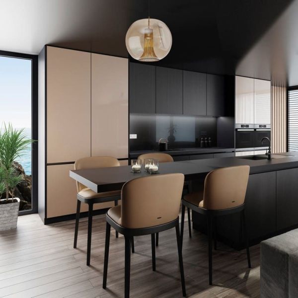 KRISS Sphère Suspension GU10 doré-chrome/doré-bronze ambiance