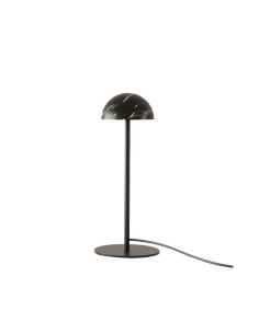 Lámpara de sobremesa LED DUSSA regulable metal y mármol acabado negro | LeonLeds