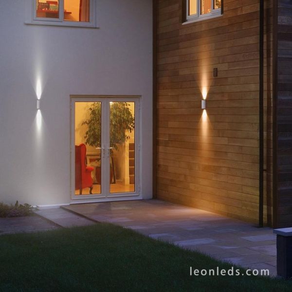 Applique Murale Extérieure LED Moderne Blanc LED Style Endura Updown 3000K 12W 700Lm IP54 4058075214071 | LéonLeds