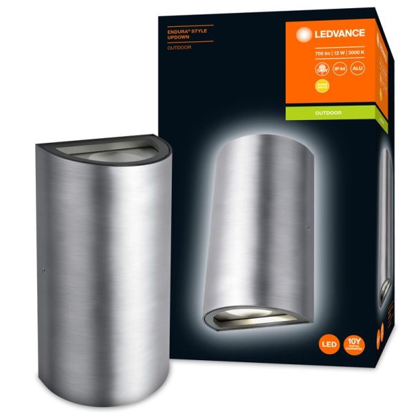 Applique Murale Extérieure LED Moderne Aluminium Style Endura Updown 3000K 12W 700Lm IP54 | LéonLeds