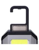 Linterna LED muy potente 10W recargable magnética con gancho de Aluminio PowerBank 36120 | LeonLeds
