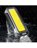Linterna LED muy potente 10W recargable magnética con gancho de Aluminio PowerBank 36120 | LeonLeds