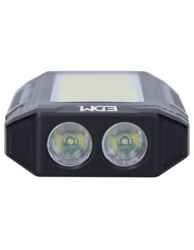 Linterna LED muy potente 10W recargable magnética con gancho de Aluminio PowerBank 36120 | LeonLeds