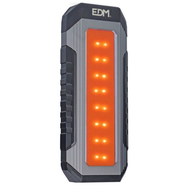 Linterna LED muy potente 10W recargable magnética con gancho de Aluminio PowerBank 36120 | LeonLeds