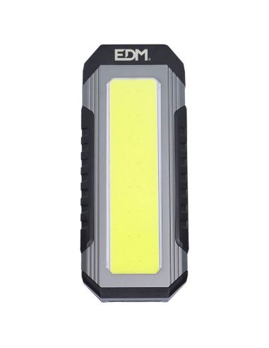 Lanterna LED magnética recarregável de 10 W muito potente com gancho de alumínio PowerBank 36120 | LeonLeds