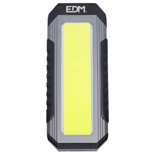 Lanterna LED magnética recarregável de 10 W muito potente com gancho de alumínio PowerBank 36120 | LeonLeds