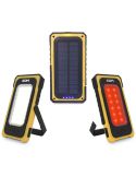 Linterna LED con carga solar potente 10W Recargable con Gancho e Iman 36126 | LeonLeds