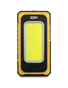 Linterna LED con carga solar potente 10W Recargable con Gancho e Iman 36126 | LeonLeds