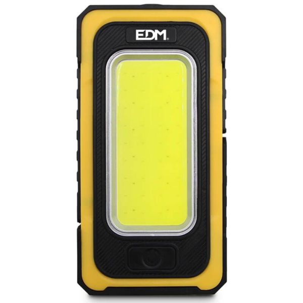 Linterna LED con carga solar potente 10W Recargable con Gancho e Iman 36126 | LeonLeds