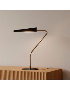 Lámpara sobremesa LED BION regulable metal y mármol | LeonLeds 2