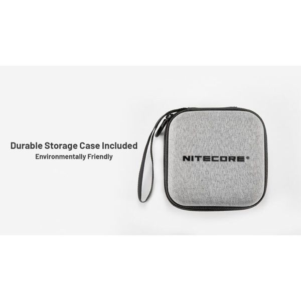 Farol LED HC65 UHE 2.000Lm muito potente com luz vermelha e 8 LEDs Nitecore de alta potência