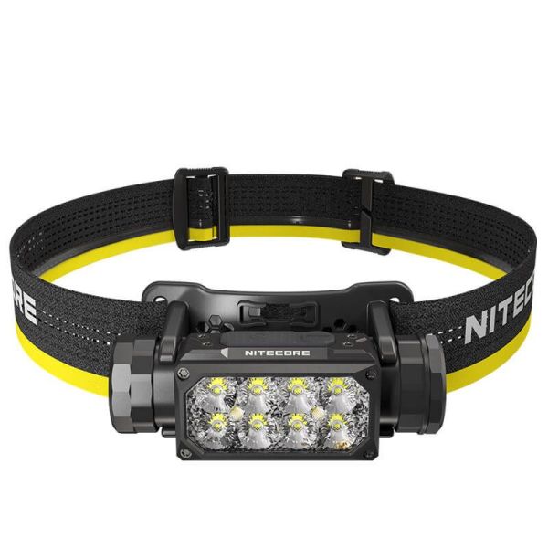 Lampe frontale LED HC65 UHE très puissante de 2 000 Lm avec lumière rouge et 8 LED Nitecore haute puissance