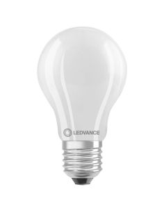 Lâmpada LED E27 regulável com vidro opaco A60 7,5W Substituição 75W Performance Classe GL FR75 Dim | LeonLeds