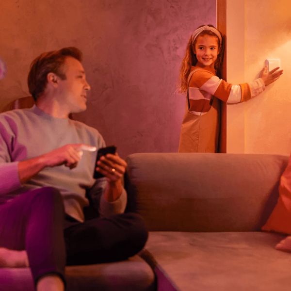 Pack 2 módulos interruptor de pared Hue foto ambiente| LeonLeds