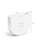 Pack 2 módulos de interruptores de parede Medidas do produto Hue| leonleds