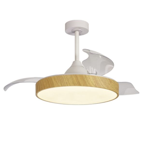 Ventilador de techo LED ALASKA 60W madera 2700K-5000K 3300 Lm