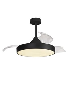 Ventilateur de plafond ALASKA 60W noir 2700K-5000K 3300 Lm