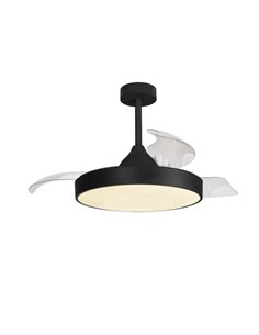 Ventilador de techo LED ALASKA 45W negro 2700K-5000K 2500 Lm