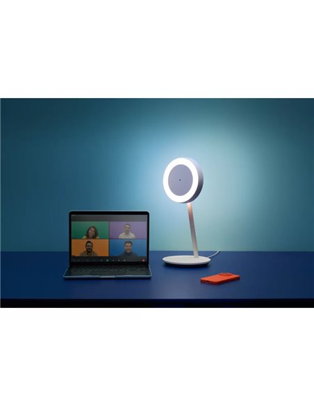 Flexo/Lámpara de escritorio inteligente y Aro de Luz PORTRAIT blanco 2200K-6500K+RGB