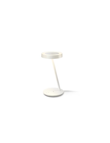 Flexo/Lámpara de escritorio inteligente y Aro de Luz PORTRAIT blanco 2200K-6500K+RGB