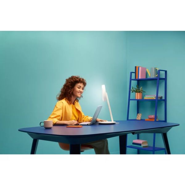 Flexo/Lámpara de escritorio inteligente y Aro de Luz PORTRAIT blanco 2200K-6500K+RGB