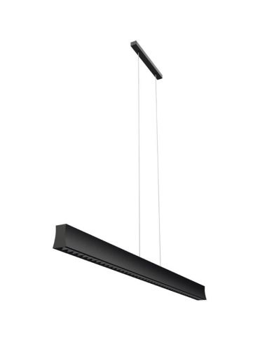 Lámpara LED de techo minimalista Hanok negra 50º Mantra | LeonLeds