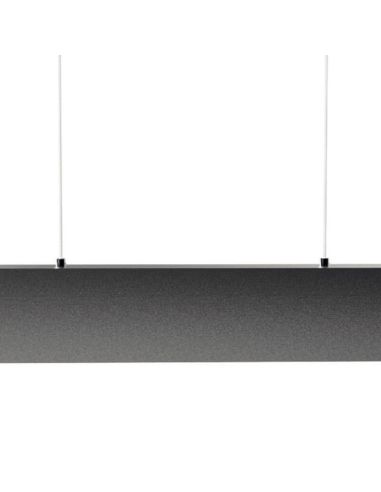 Lámpara LED de techo minimalista Hanok negra 50º Mantra | LeonLeds
