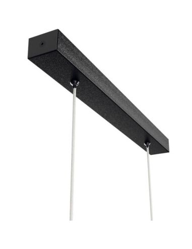 Lámpara LED de techo minimalista Hanok negra 50º Mantra | LeonLeds