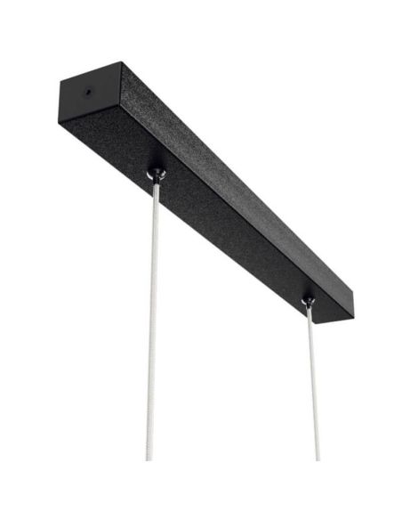 Lámpara LED de techo minimalista Hanok negra 50º Mantra | LeonLeds